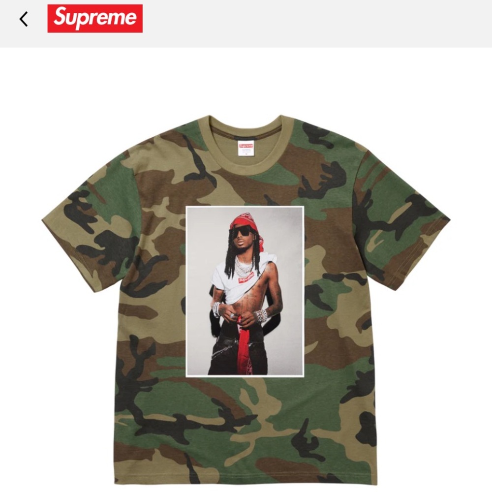 Supreme Playboi Carti Tee “Woodland Camo” XXL - Brand New In Bag (DS) FW25